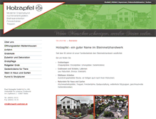Tablet Screenshot of holzapfel-grabmale.de